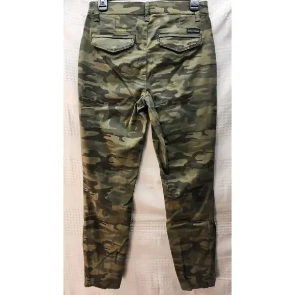 Social Standards Pants Womens Size 4 Army Camouflage Green Utility Ankle 1184 - Picture 12 of 13
